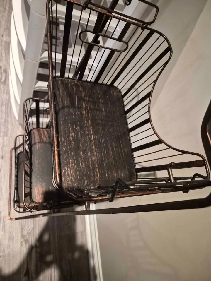 3 shelves brown metal organizer firm price - photo 4