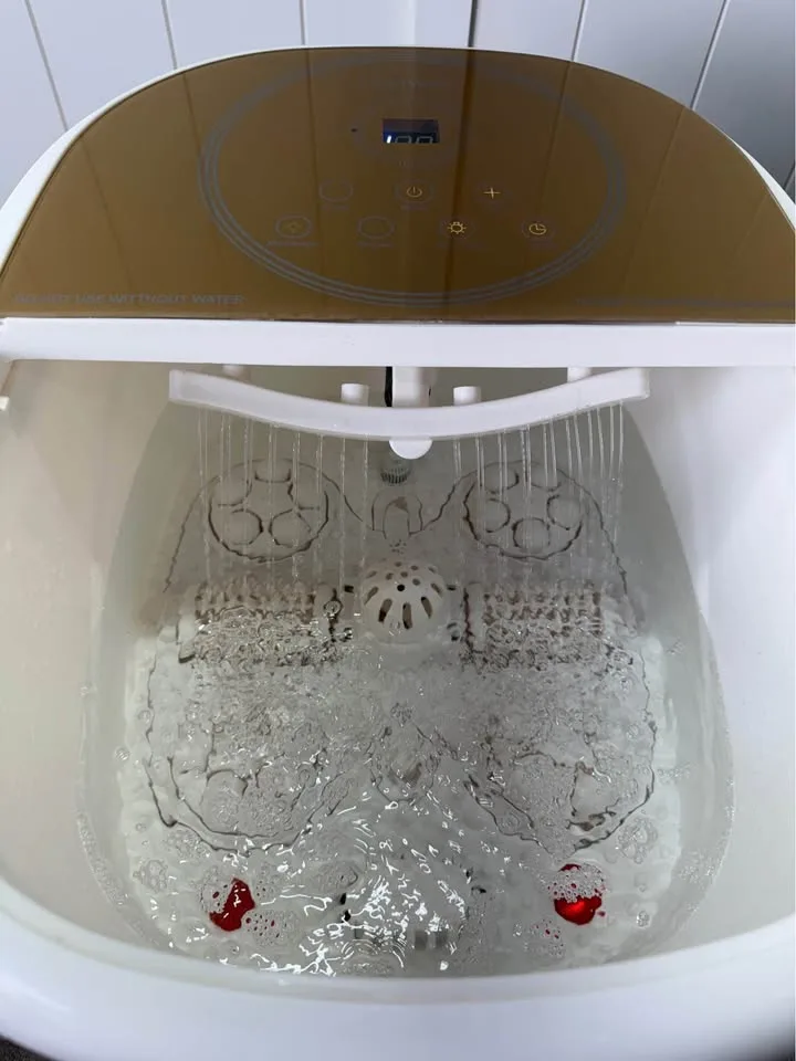 Foot spa bath massager with 3- angle shower image indicator(3)