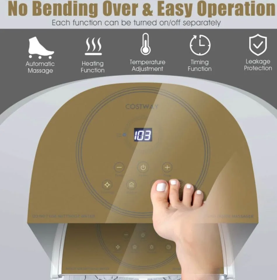 Foot spa bath massager with 3- angle shower image indicator(5)