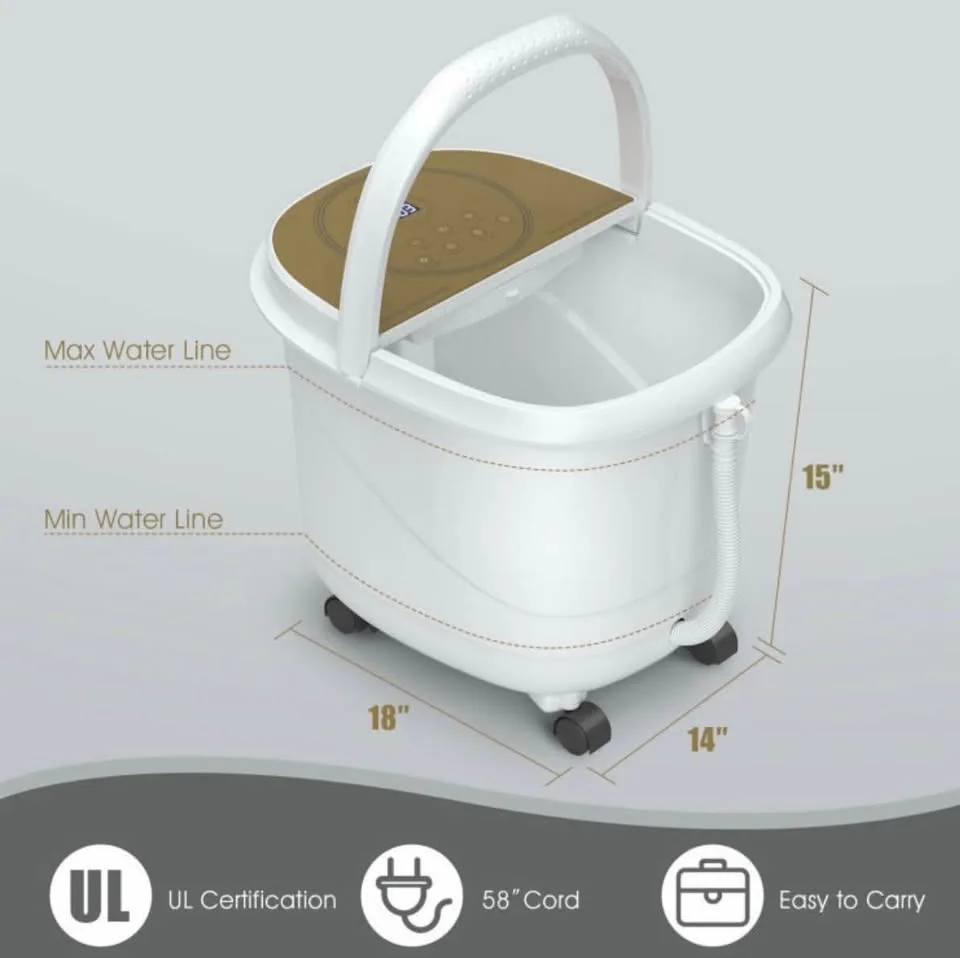 Foot spa bath massager with 3- angle shower image indicator(6)