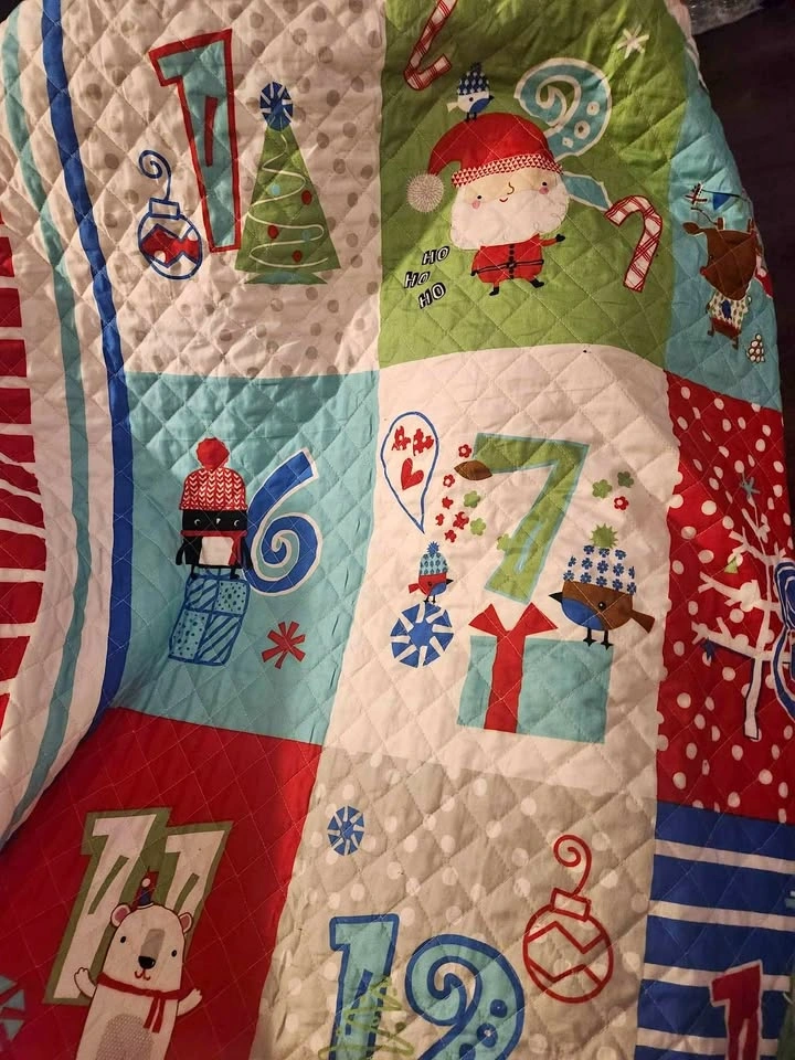 Christmas design bed cover