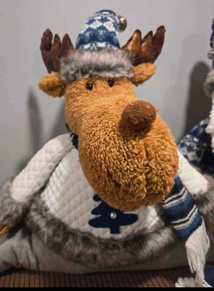Set of 3 Christmas Home Decor: Santa and Rudolph - photo 4