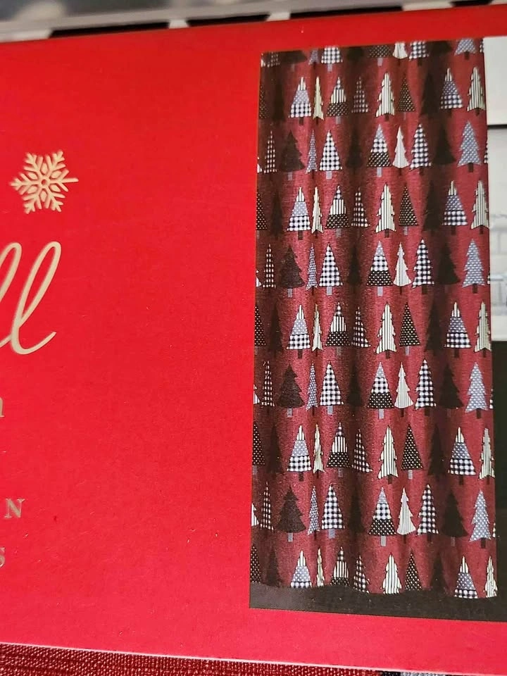 $20 Brand new Christmas trees design red shower curtain