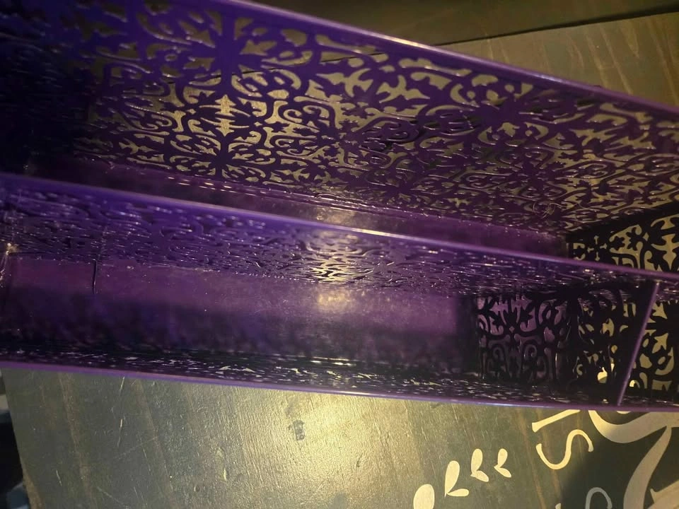 Purple metal desk organizer available - photo 3