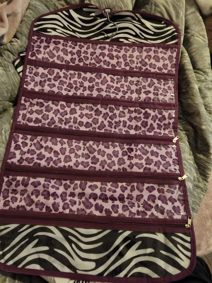 Zebra Print Purple Jewellery/Makeup Organizer - photo 4