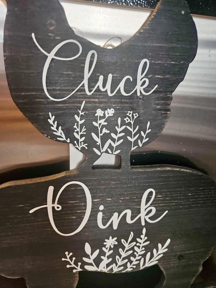 $10 Farmhouse black rustic wall wooden decor available NEW