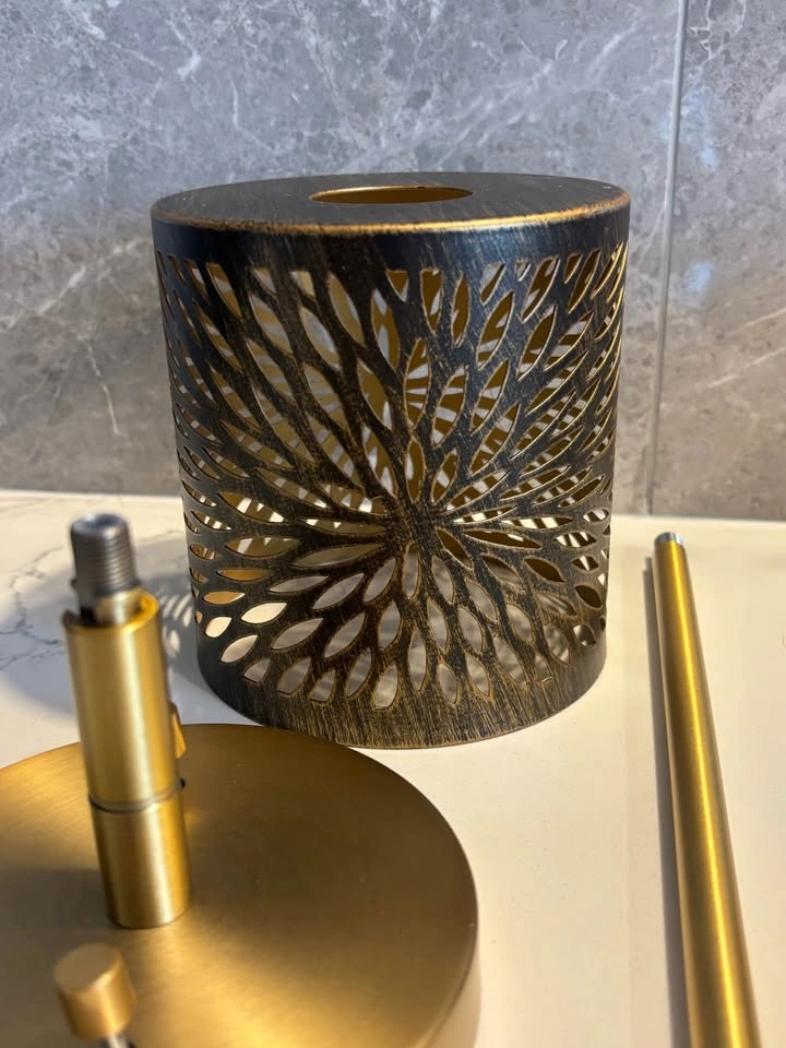 New ALUCSET Modern Chrysanthemum Pendant Light Set of 2 - photo 2
