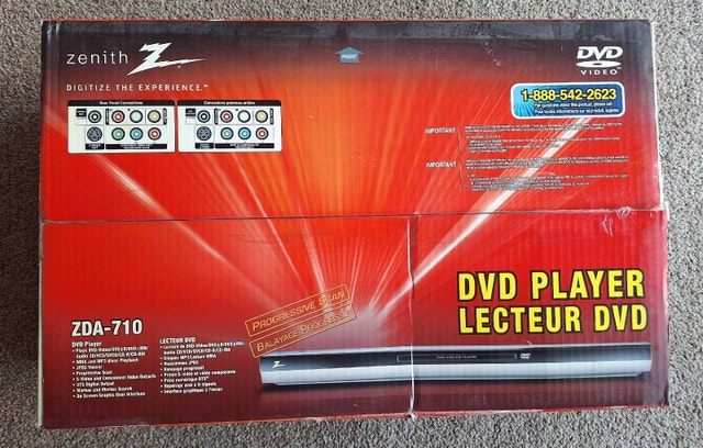Zenith ZDA-710 DVD player. New