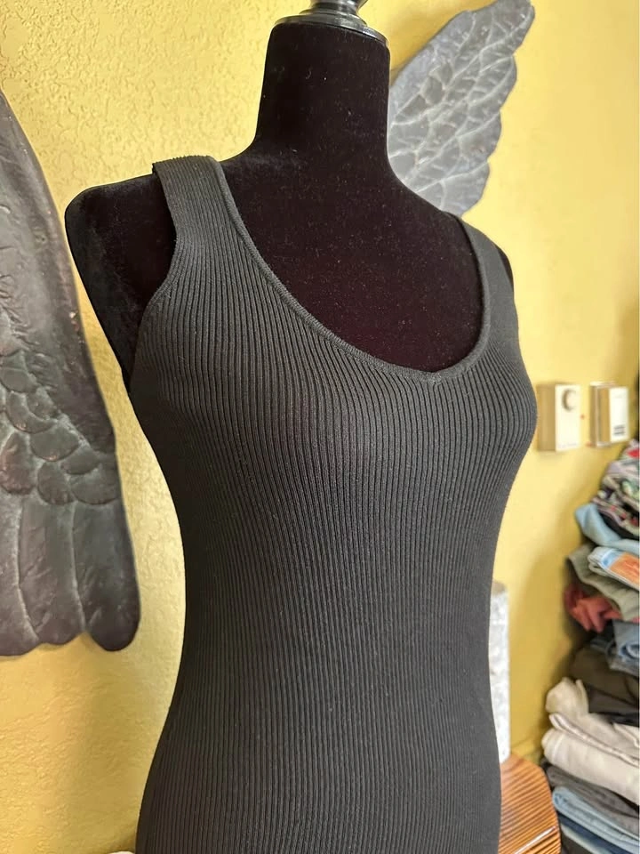 Primark Black Sleeveless Ribbed Dress - photo 4