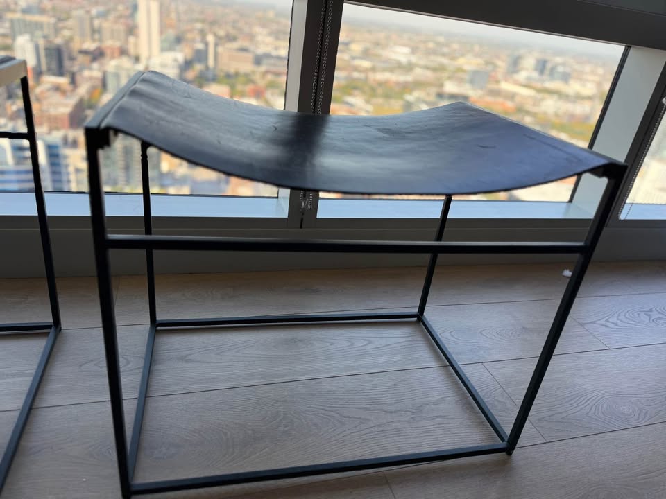 Blu Dot Common Leather Stool Set of 2 - photo 4