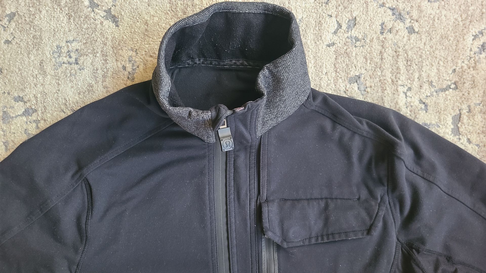 Lululemon Men's Black Gray Full-Zip Jacket Shirt Size L - photo 3