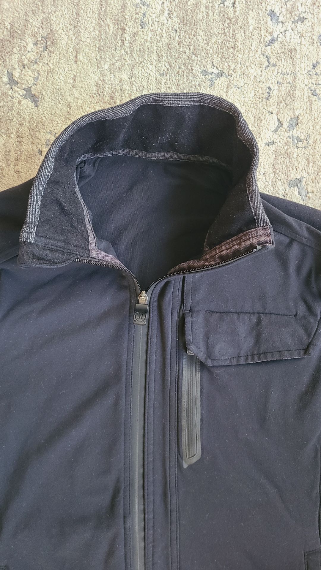Lululemon Men's Black Gray Full-Zip Jacket Shirt Size L - photo 4