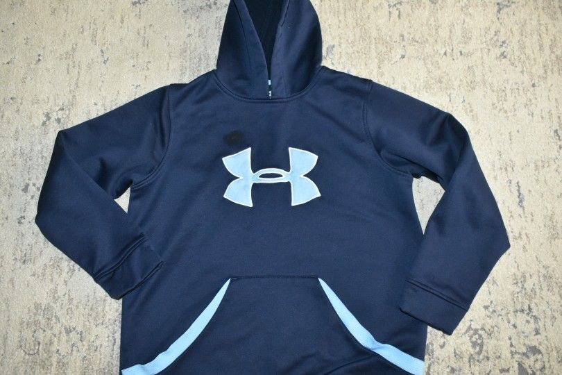 Under Armour Boys Blue Hoodie SZ L