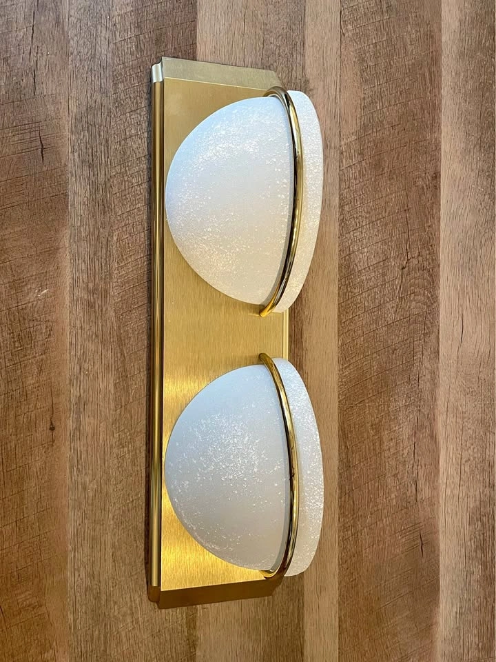 2-Light Sconce with frosted glass