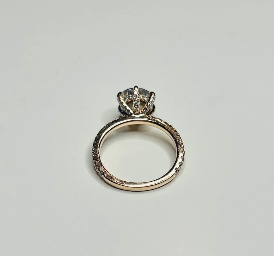 Moissanite Rose Gold Engagement Ring image indicator(2)