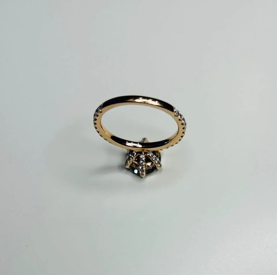 Moissanite Rose Gold Engagement Ring image indicator(3)