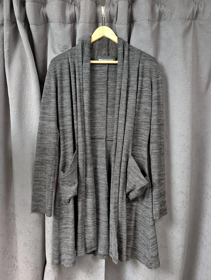 Heathered Grey Cardigan