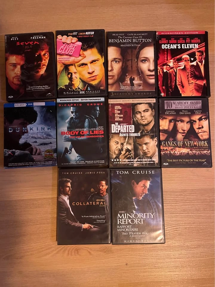 DVD’s (some blu-rays, if indicated)
