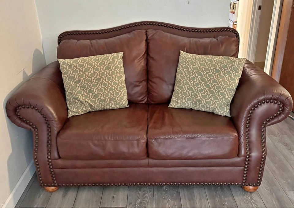 Leather Loveseat