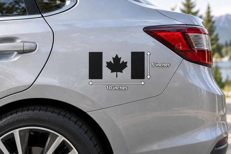Canada Flag Car Decal 10 x 5 in - photo 2