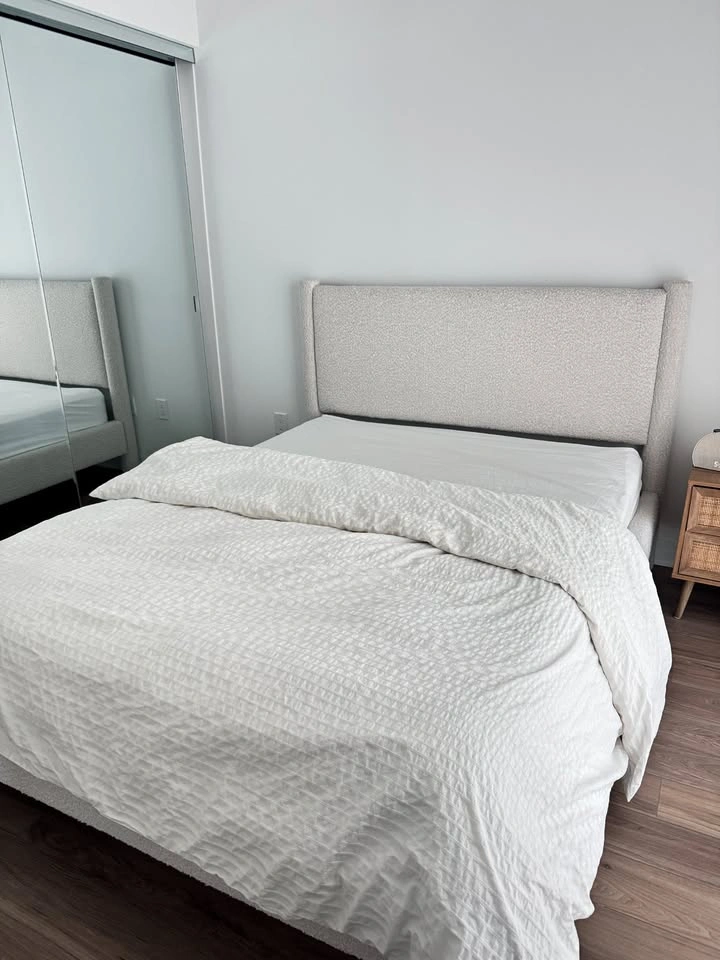 MUST Sweet Lomas Queen Bed Beige + Mattress