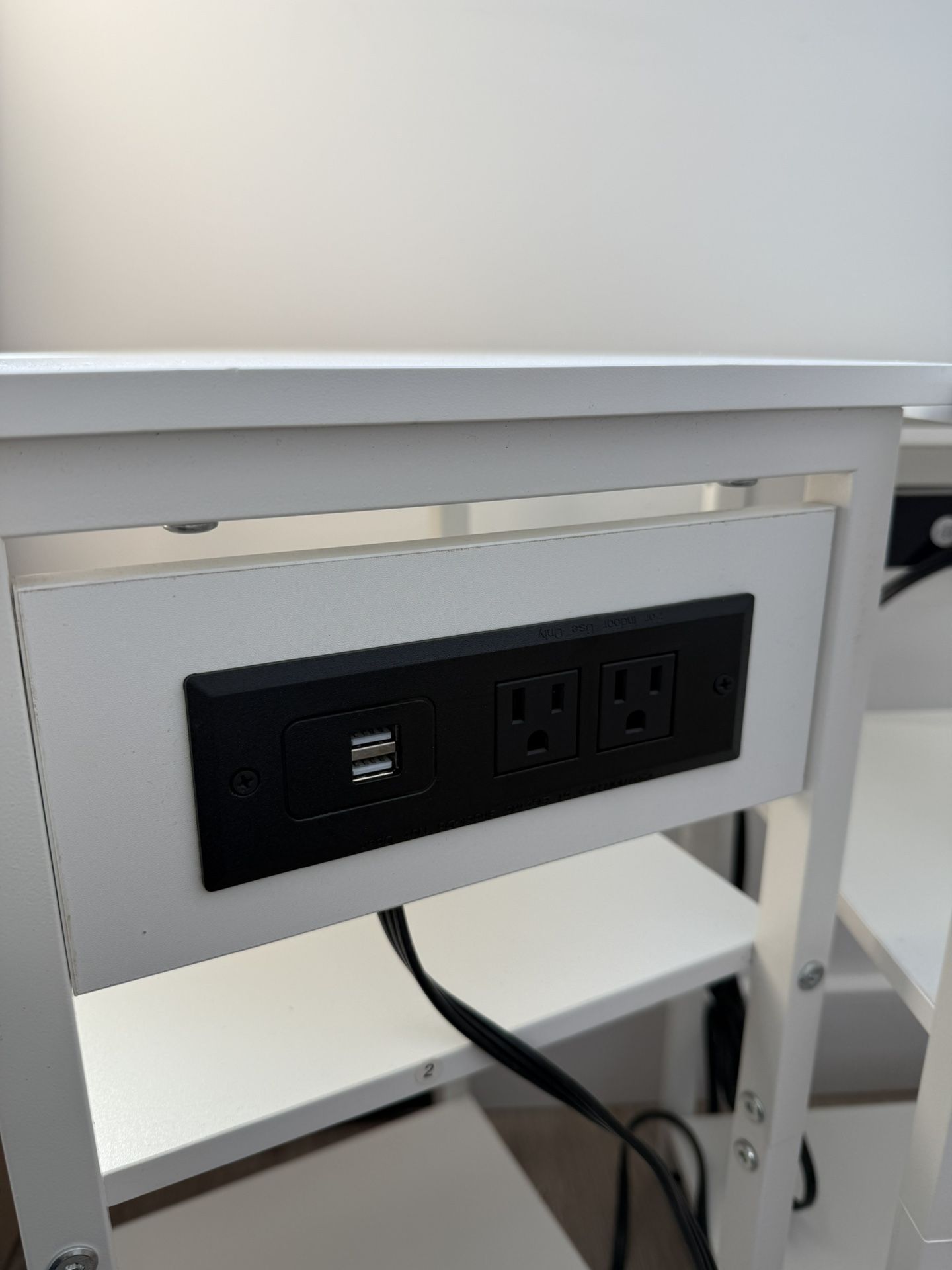 Set of 2 Nightstands with Outlets - photo 2