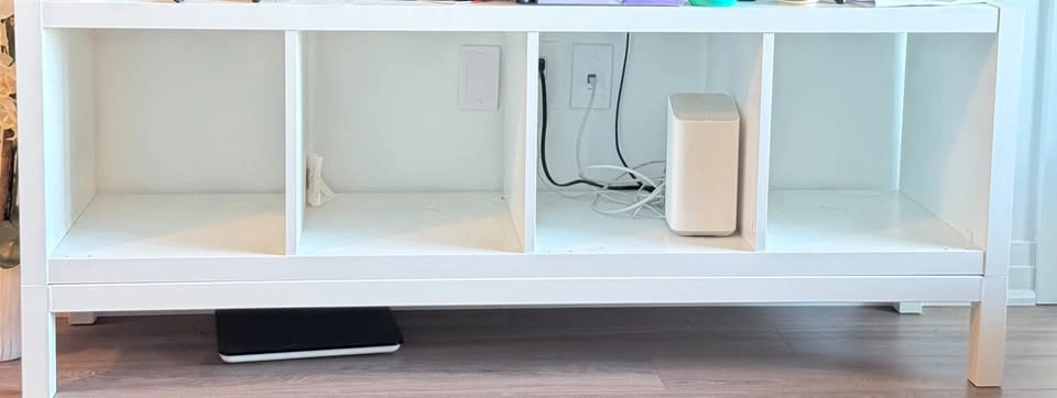 IKEA KALLAX shelving unit with underframe