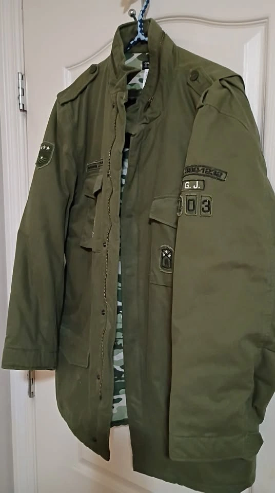 Green Military Style Jacket - photo 2