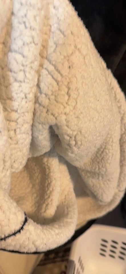 Black Plush Oversized Hoodie - photo 3