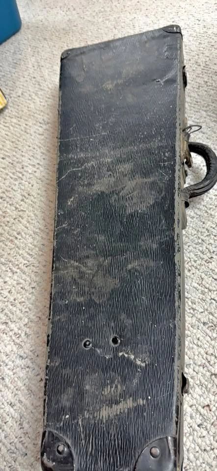 Violin & Vintage Coffin Style Original Black Hard Case
