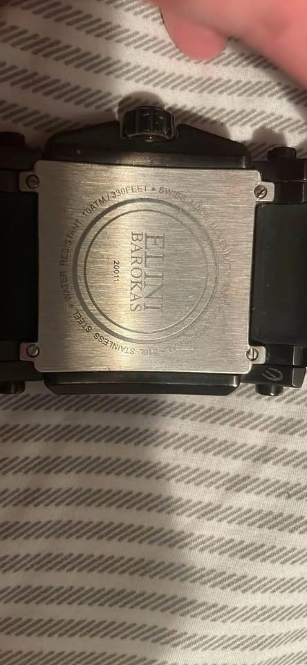 Elini Barokas Captain Black Quartz Men's Watch - photo 2