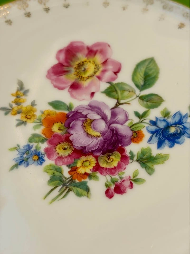 Antique Czech Porcelain Floral Cabinet Plate – Rudolf Kämpf - photo 4