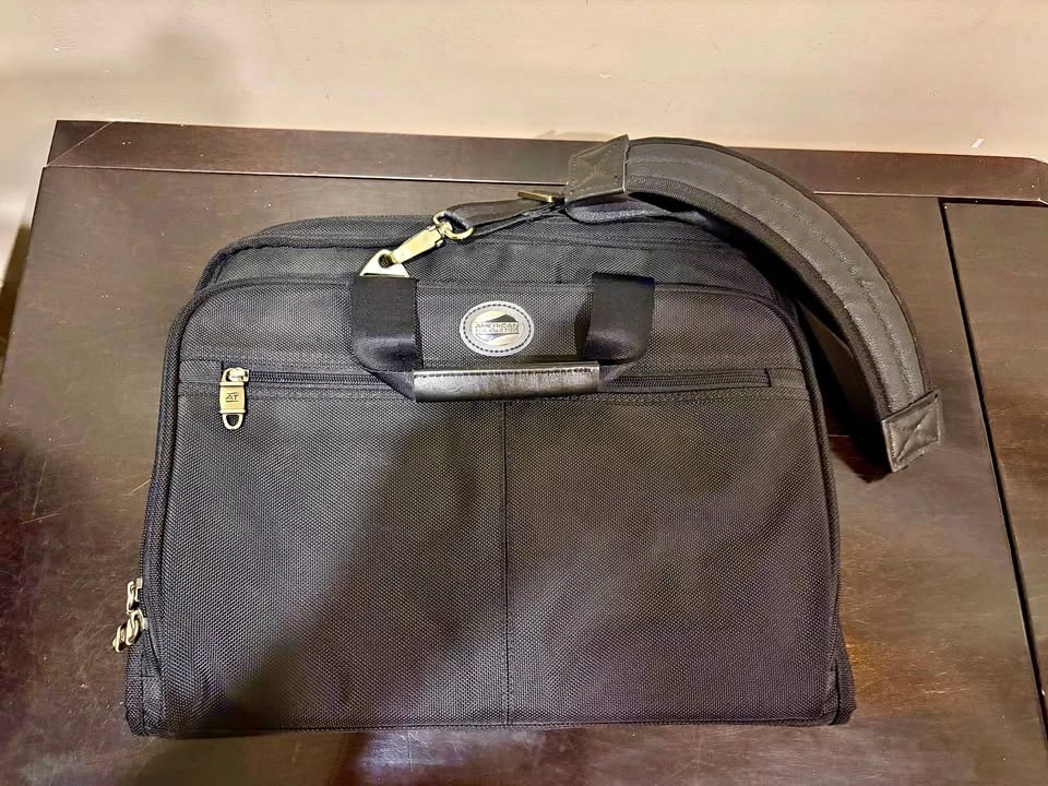 American Tourister Black Laptop Briefcase