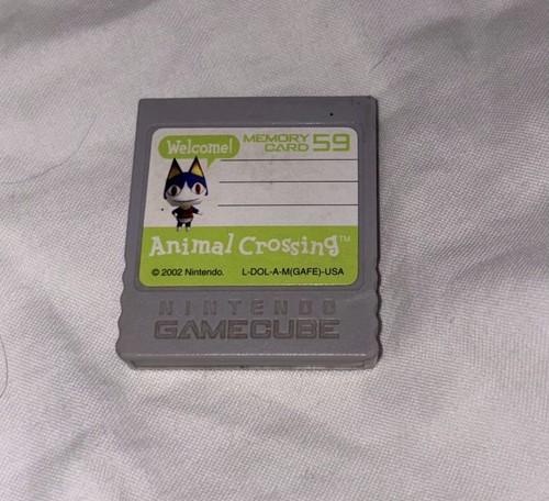 Nintendo Gamecube Official Animal Crossing Memory Card 59 Blocks