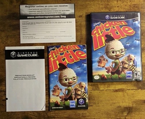 Disney Chicken Little Nintendo GameCube 2005 CIB w/Manual + Movi
