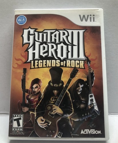 Guitar Hero 3 Legends Of Rock Nintendo Wii Complete w Manual