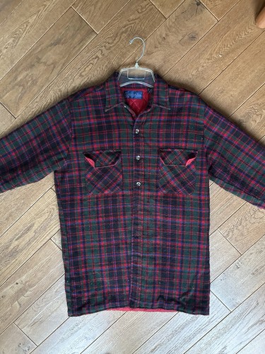 Vintage Pendleton Shirt Adult Small 15.5 Red Plaid Mcdougall Tar - photo 2