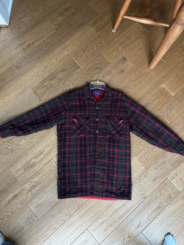Vintage Pendleton Shirt Adult Small 15.5 Red Plaid Mcdougall Tar - photo 3