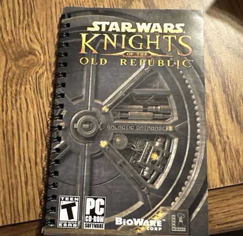 Star Wars: Knights of the Old Republic Game Manual, 2003, PC