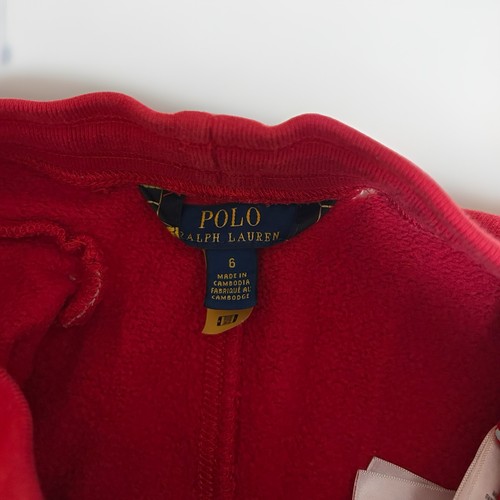 Polo Ralph Lauren Kids Red Fleece Jogger Pants Size 6 - photo 5