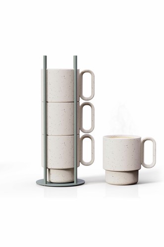Libken Stackable Mug Set Of 4
