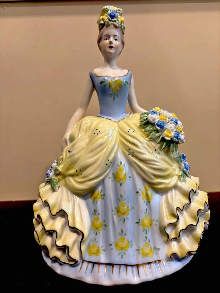 Vintage Porcelain Lady Figurine