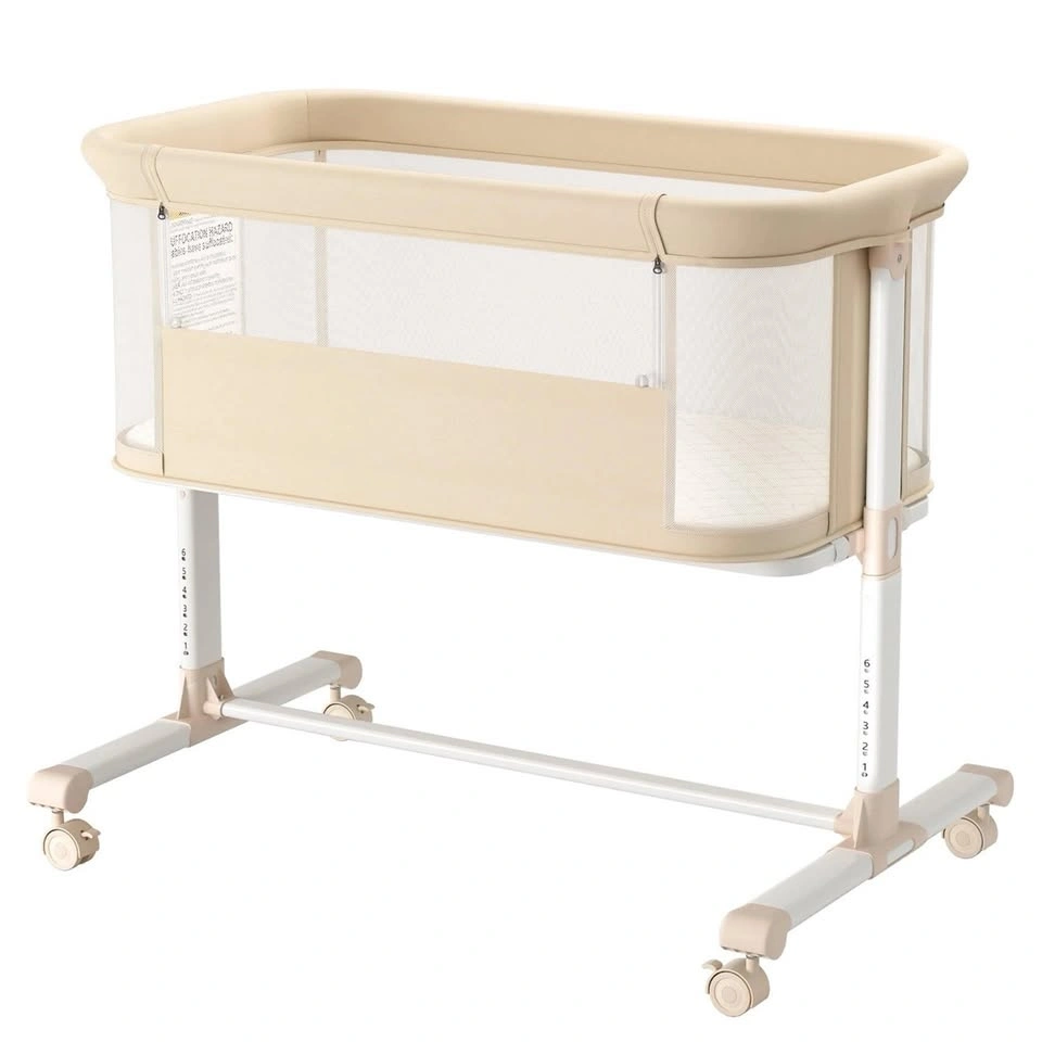 Baby Bassinet with Swivel Wheels and Adjustable Height - photo 3