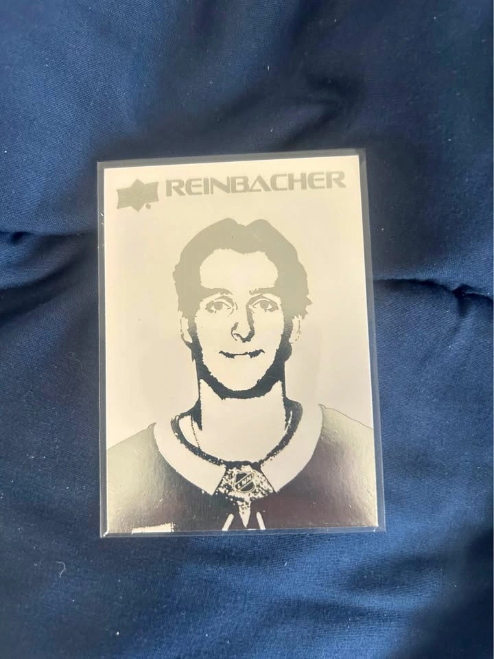 Upper Deck Series 1 Hockey David Reinbacher Stencils Card
