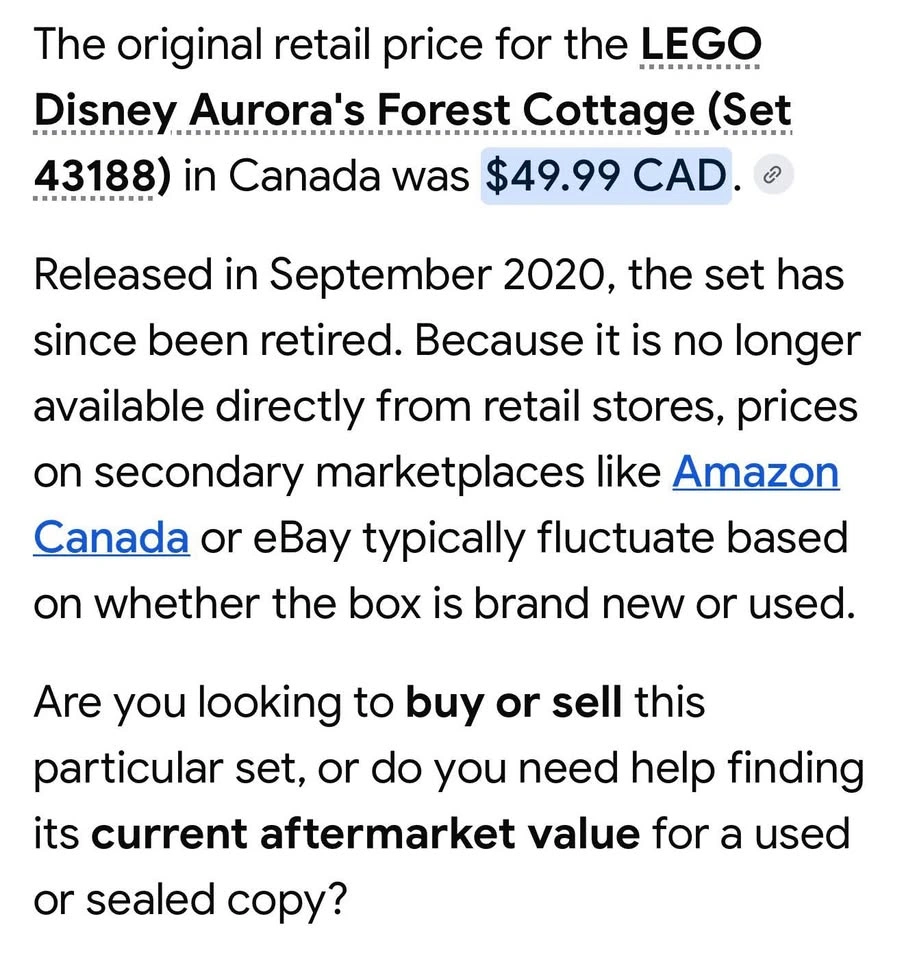 LEGO Disney Aurora's Forest Cottage Set 43188 - photo 2
