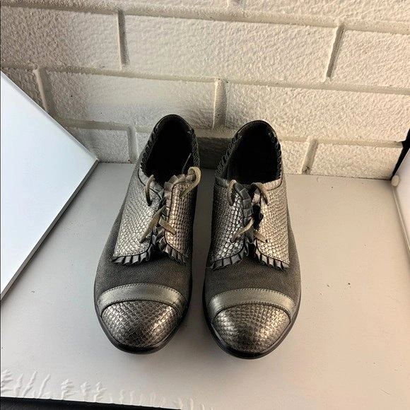 Silver and Grey Sneakers