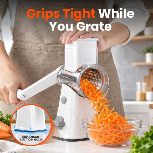Rotary Cheese Grater Hand Crank with Upgraded Suction Base - photo 3