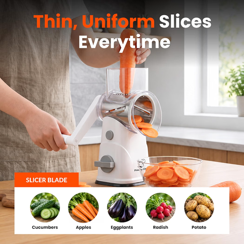 Rotary Cheese Grater Hand Crank with Upgraded Suction Base - photo 4