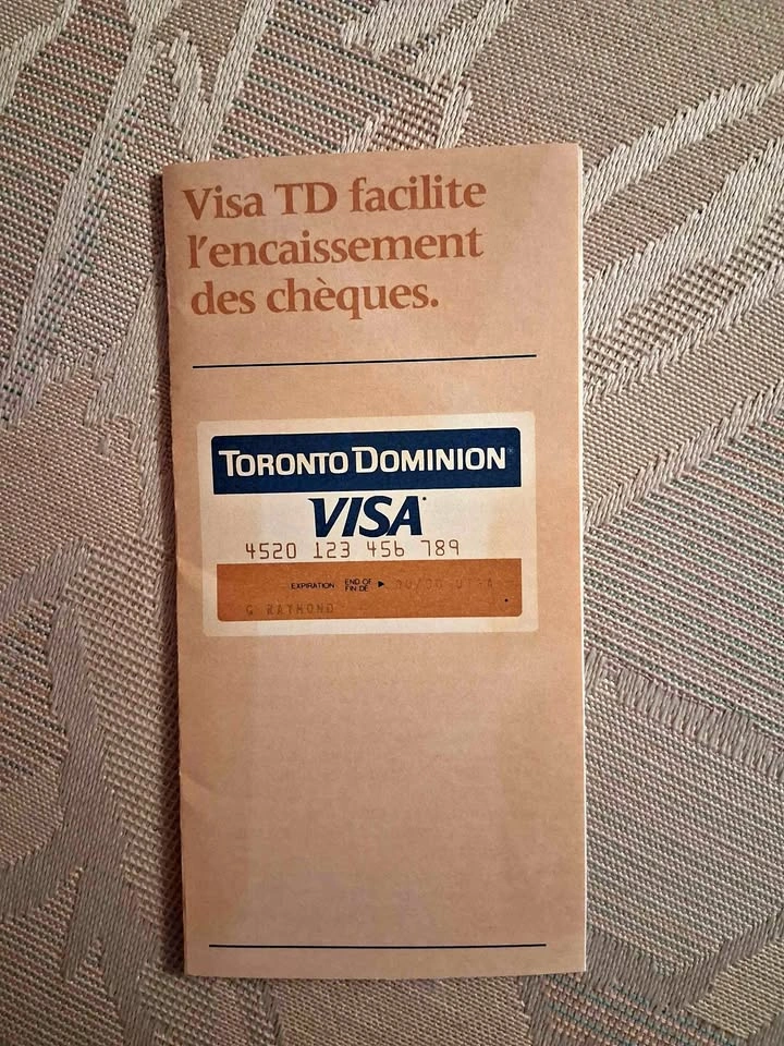 Vintage 1969 TD Visa Card Promotional Brochure