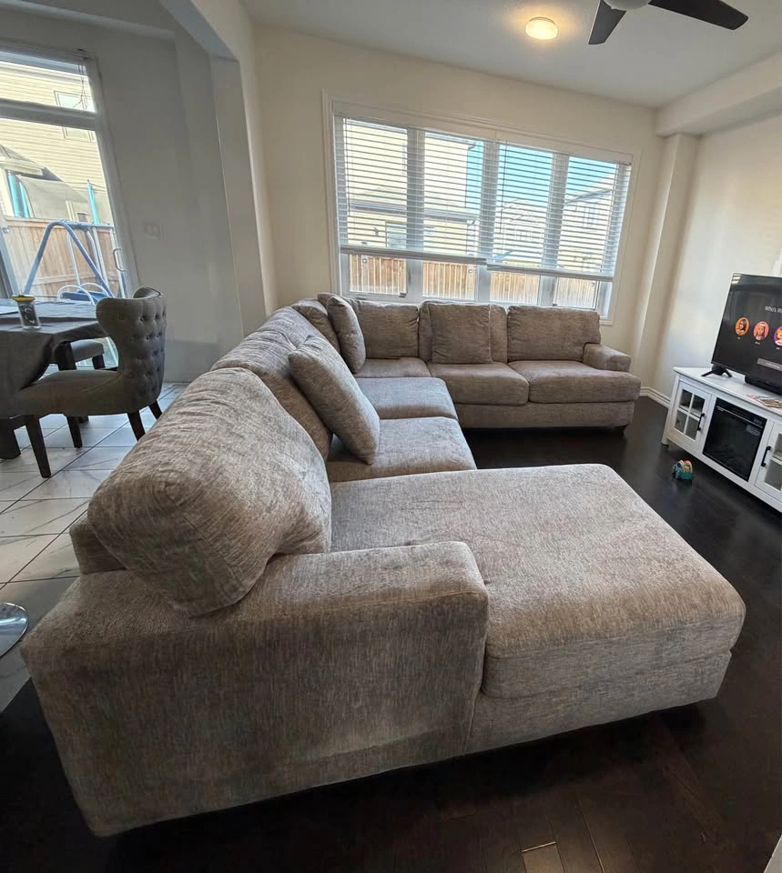 Light Beige Sectional Sofa - photo 2